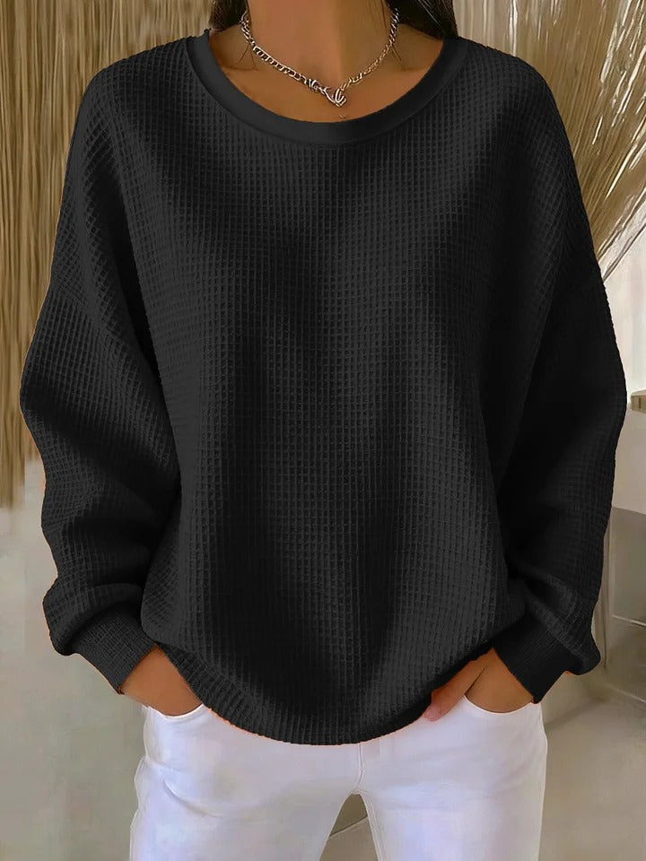 Nuria | Pull gaufré classique