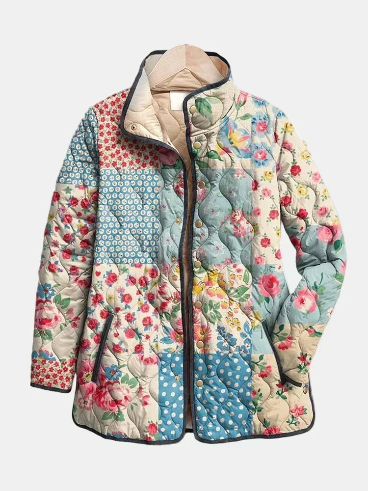 Marina | Veste matelassée fleurie