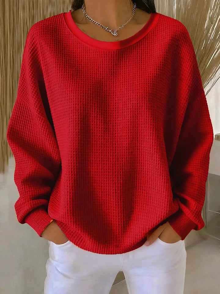 Nuria | Pull gaufré classique