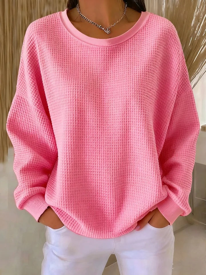 Nuria | Pull gaufré classique