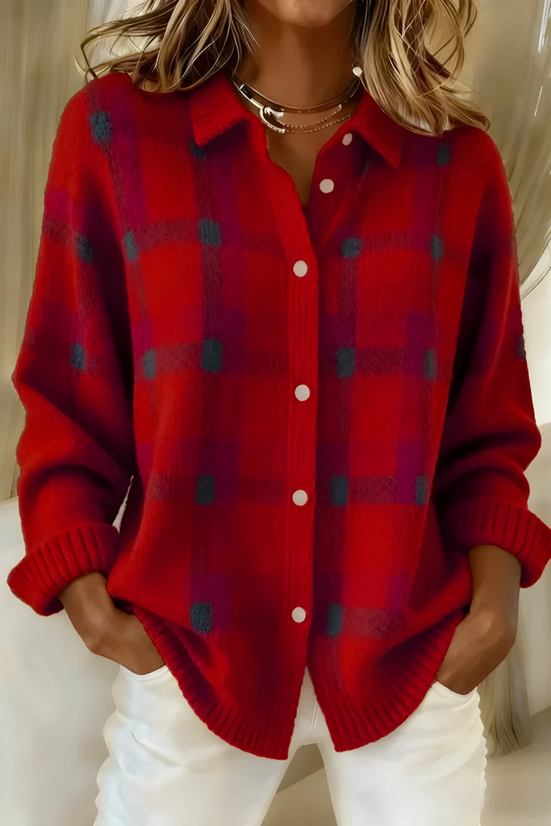 Candela | Cardigan à carreaux