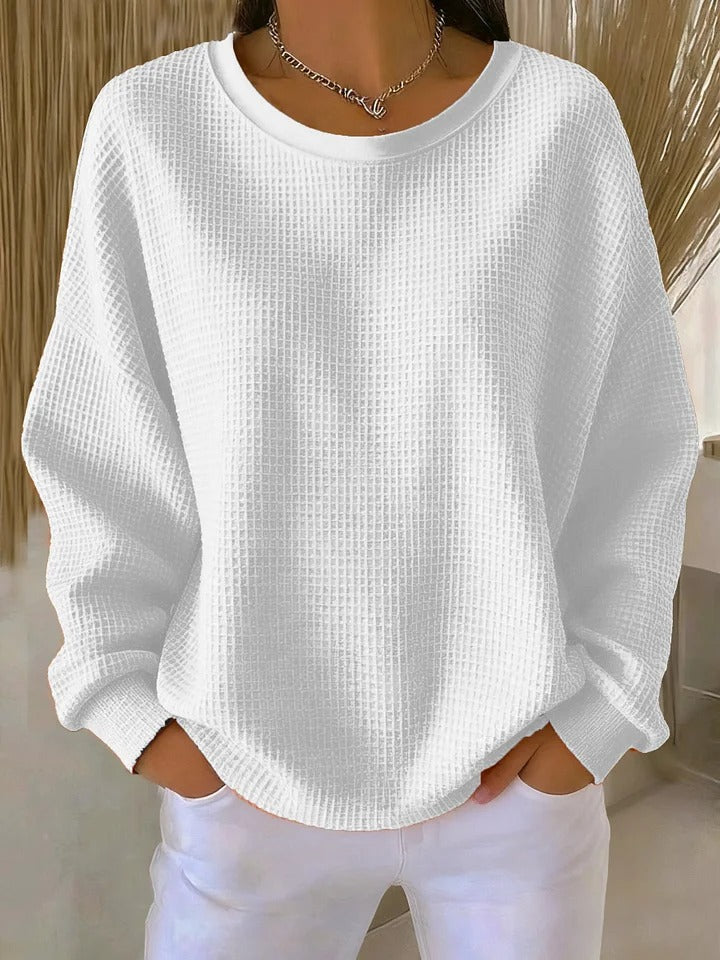 Nuria | Pull gaufré classique
