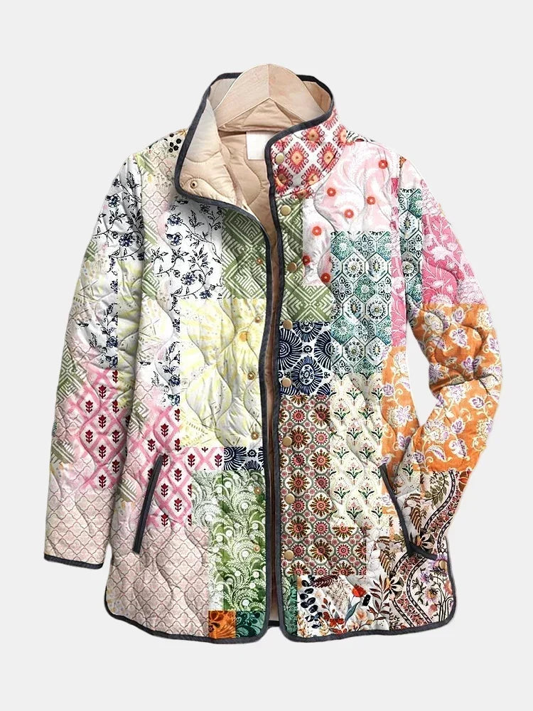 Sara | Veste matelassée à imprimé fleuri