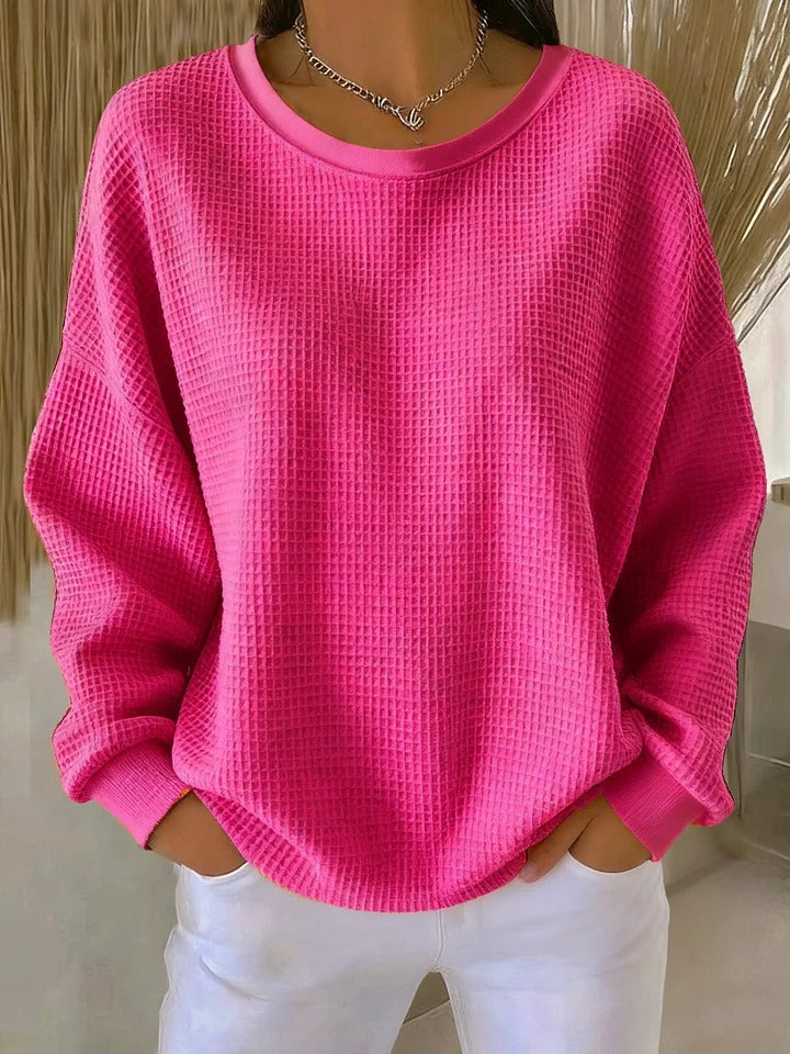 Nuria | Pull gaufré classique