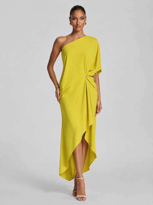 Camila | Robe midi asymétrique