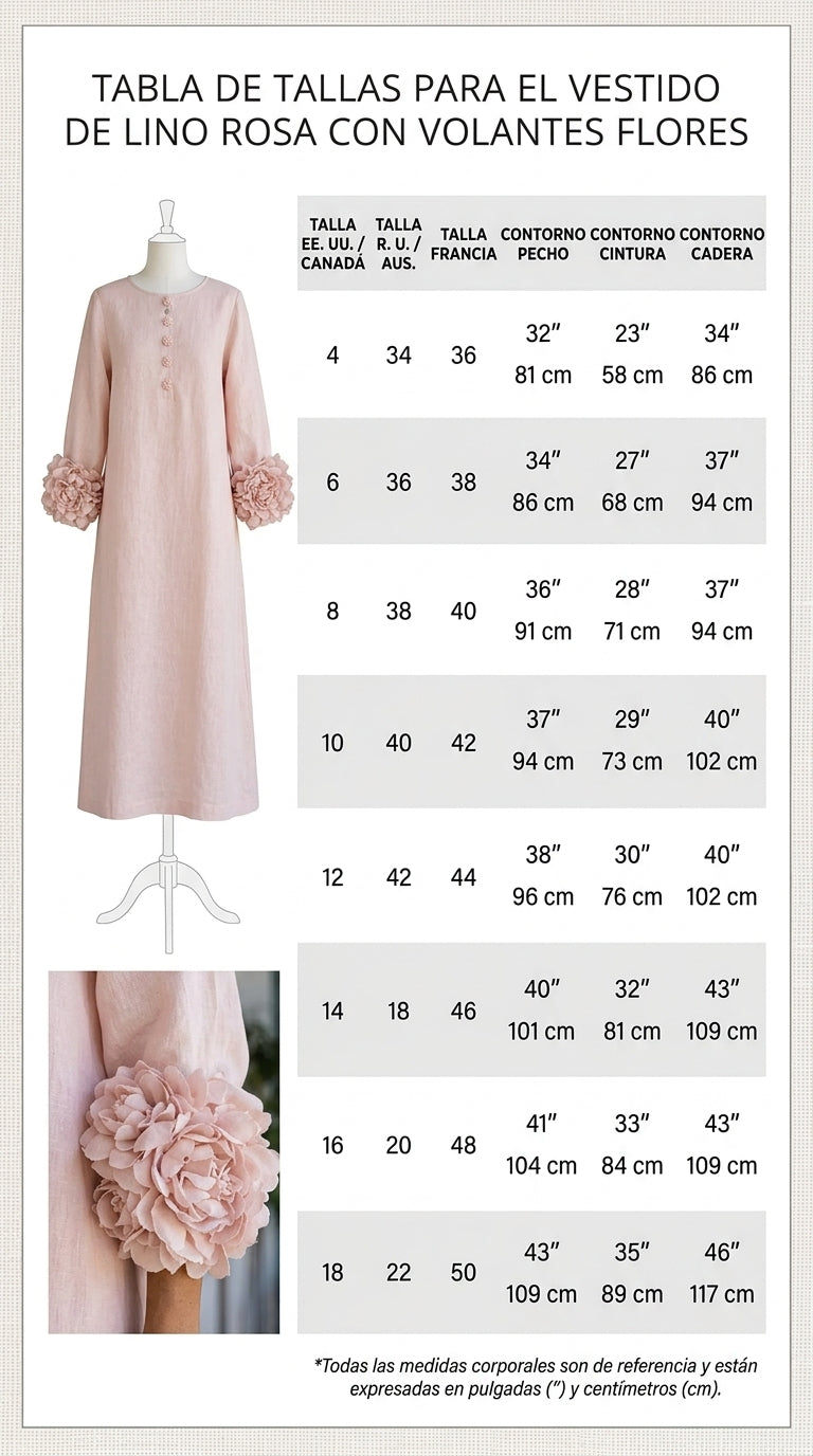 Magdalena | Robe de style français à fleurs 3D et manches bouffantes