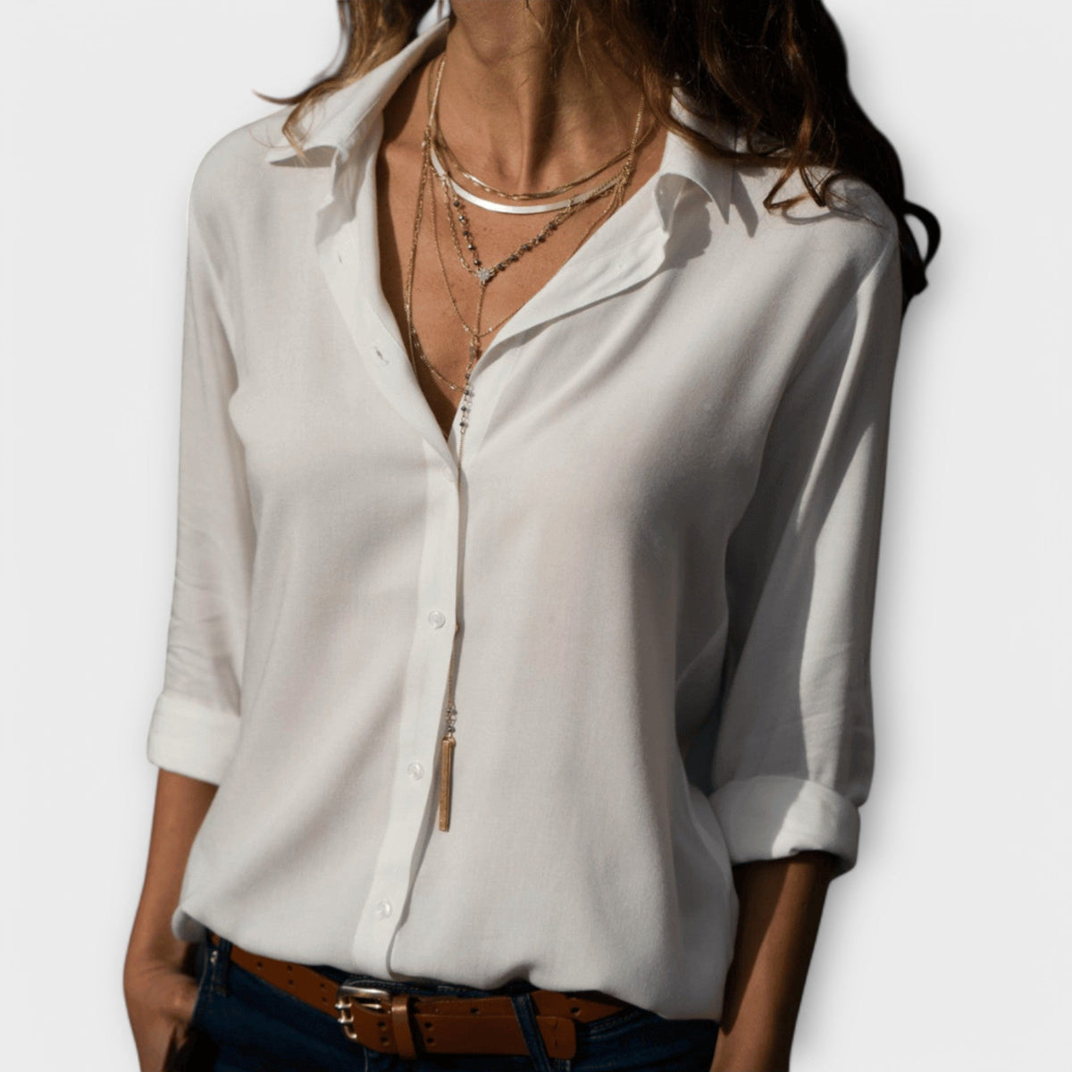 Mina | La blouse parfaite - Blanc