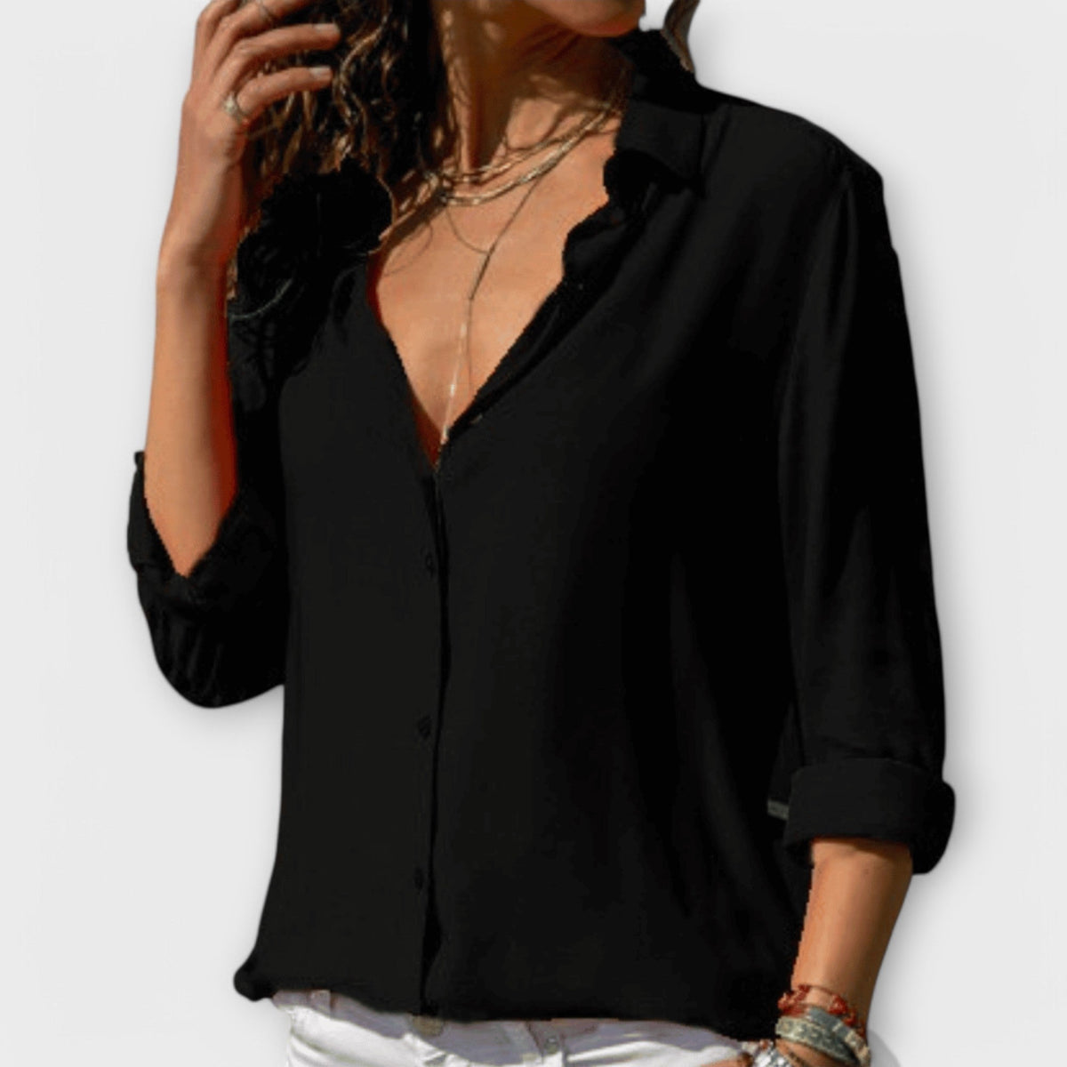 Mina | La blouse parfaite - Orange