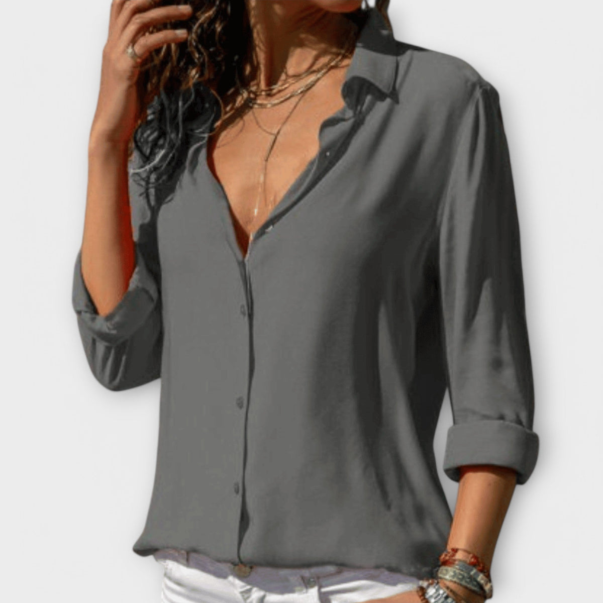 Mina | La blouse parfaite - Blanc