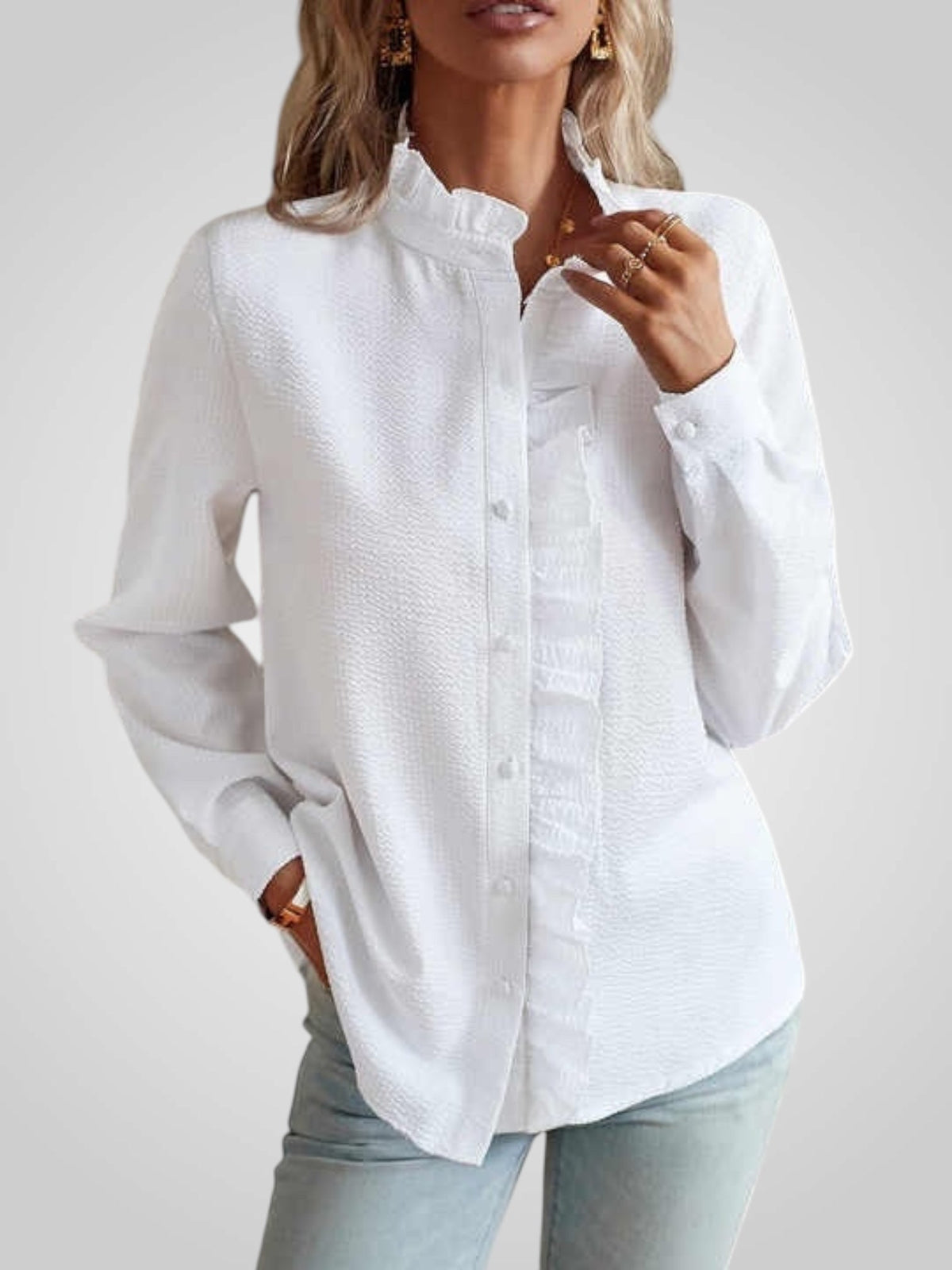 Eva | Blouse élégante - Blanc