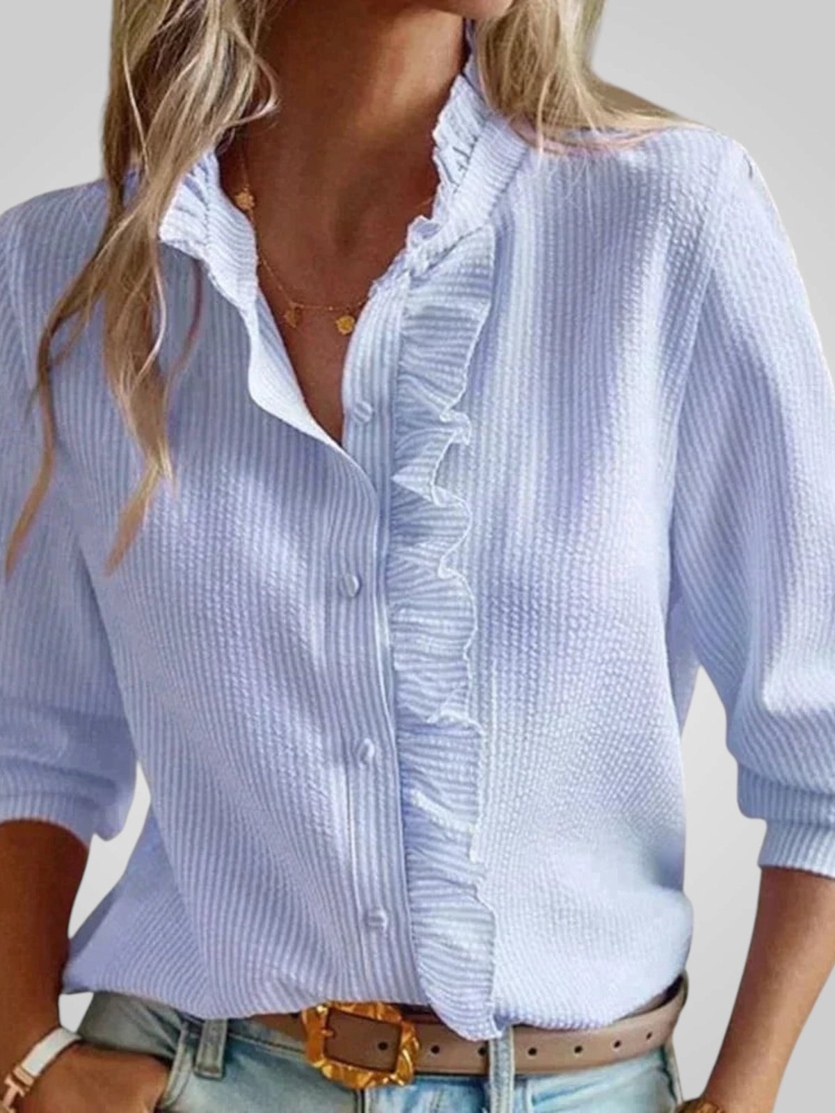 Eva | Blouse élégante - Bleu