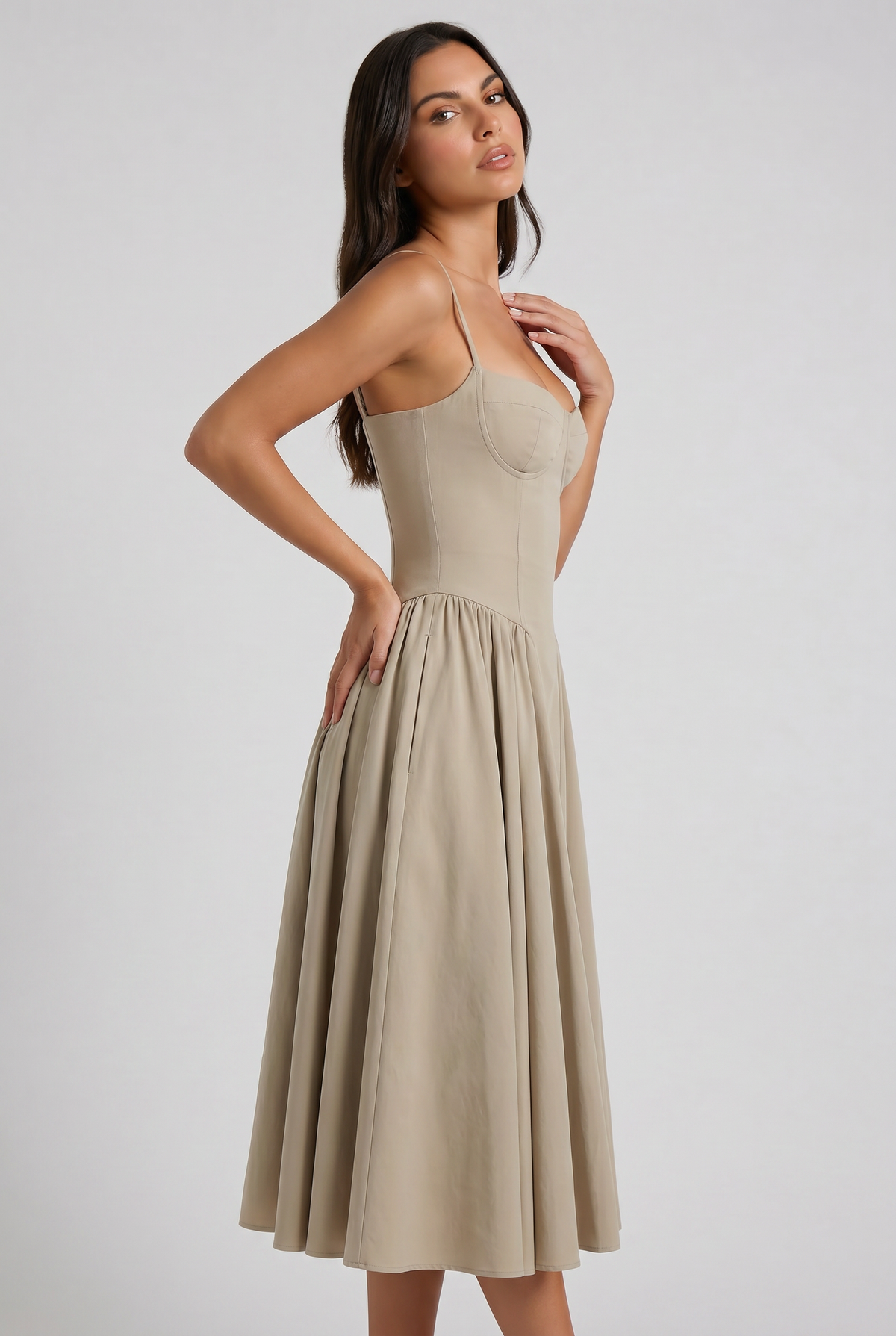 Amaya | Robe midi – vue 3