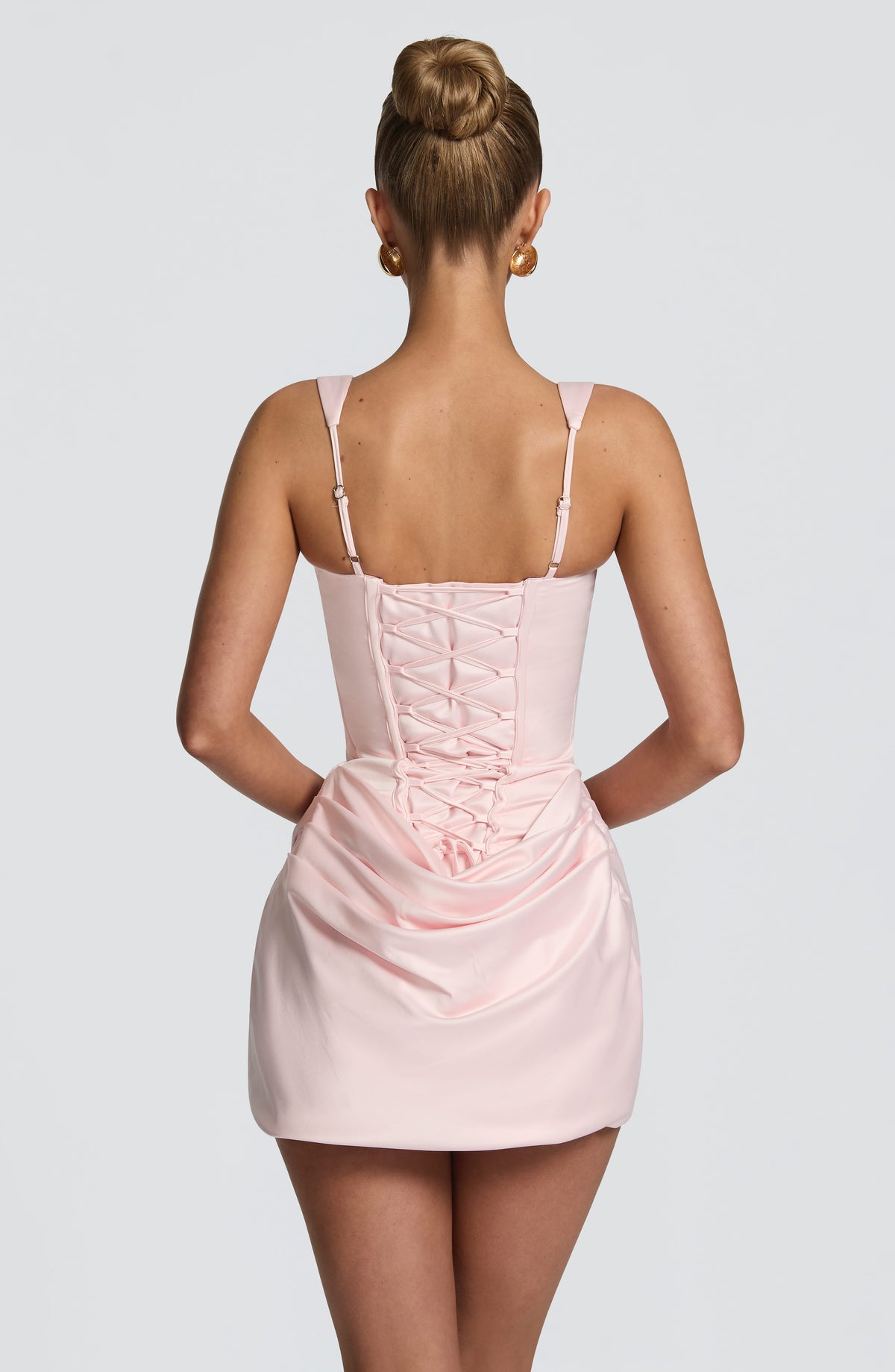 Imogen | Robe mini en satin – vue 2