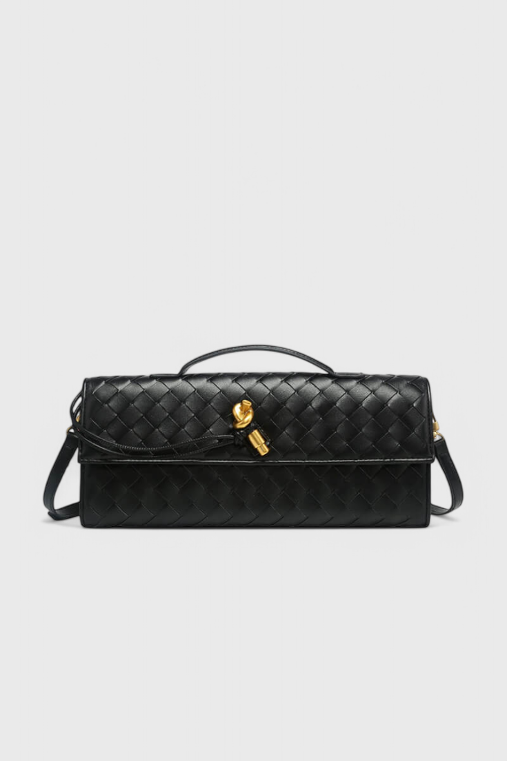 Melanie Pochette con Detalle de Nudo Dorado