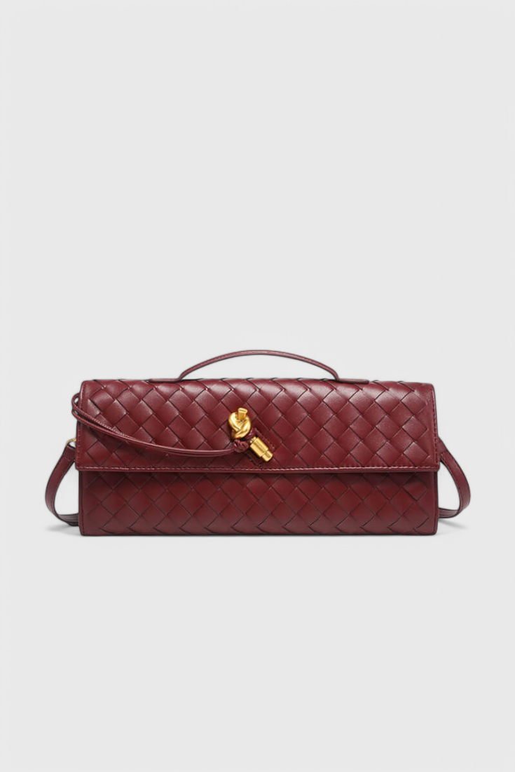 Melanie Pochette con Detalle de Nudo Dorado