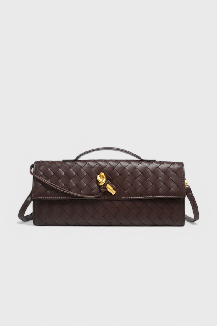 Melanie Pochette con Detalle de Nudo Dorado