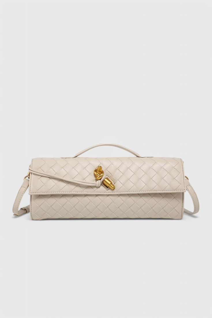 Melanie Pochette con Detalle de Nudo Dorado