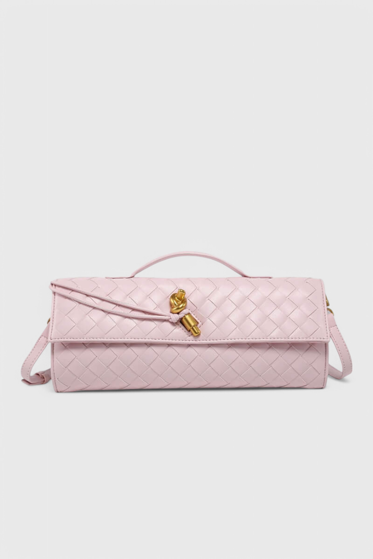 Melanie Pochette con Detalle de Nudo Dorado