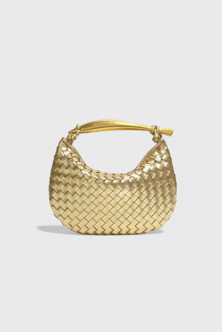 Gerda Sac Woven con Asa Dorada