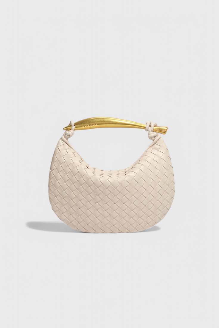Gerda Sac Woven con Asa Dorada