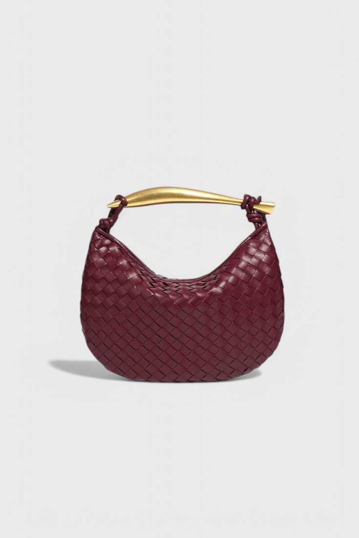 Gerda Sac Woven con Asa Dorada