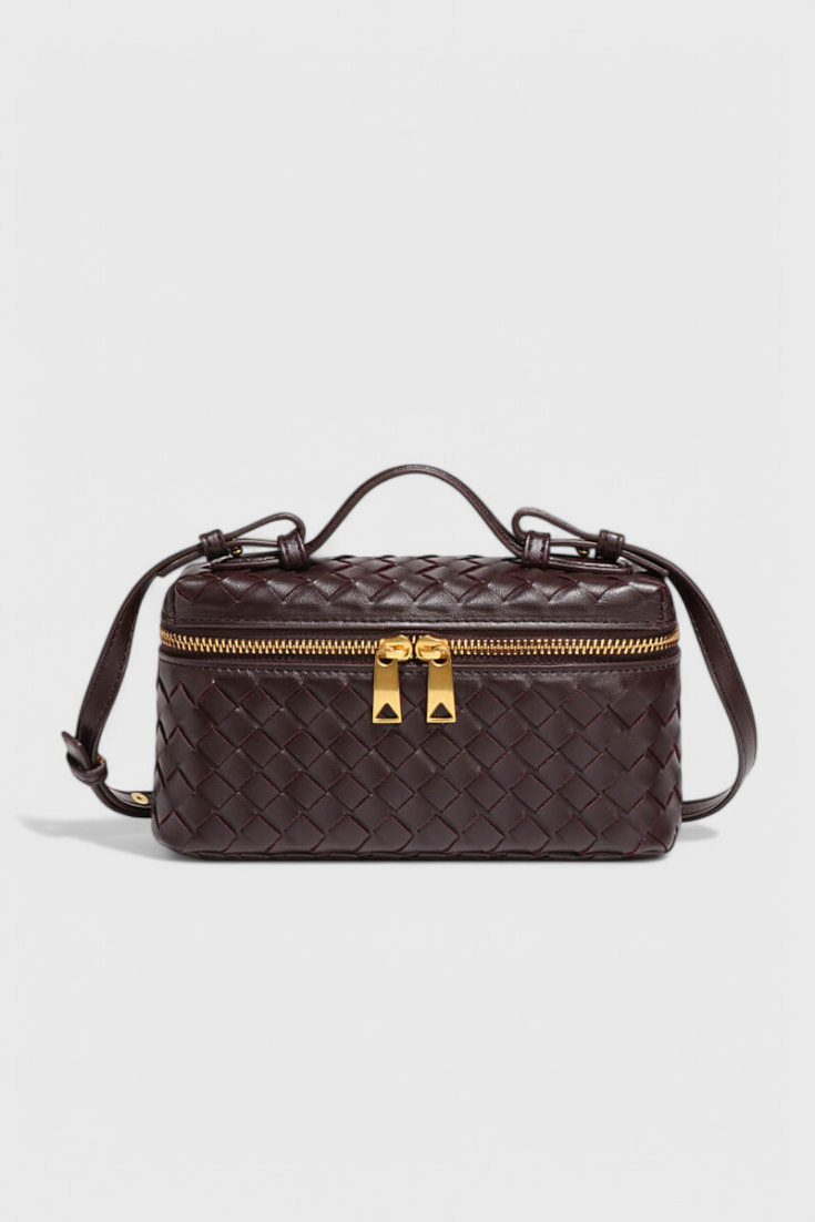 Milla Sac Mini Woven con Accesorios Dorados