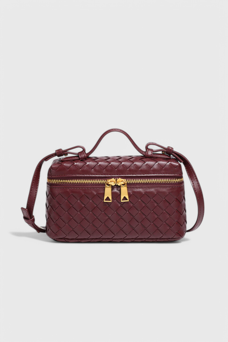Milla Sac Mini Woven con Accesorios Dorados