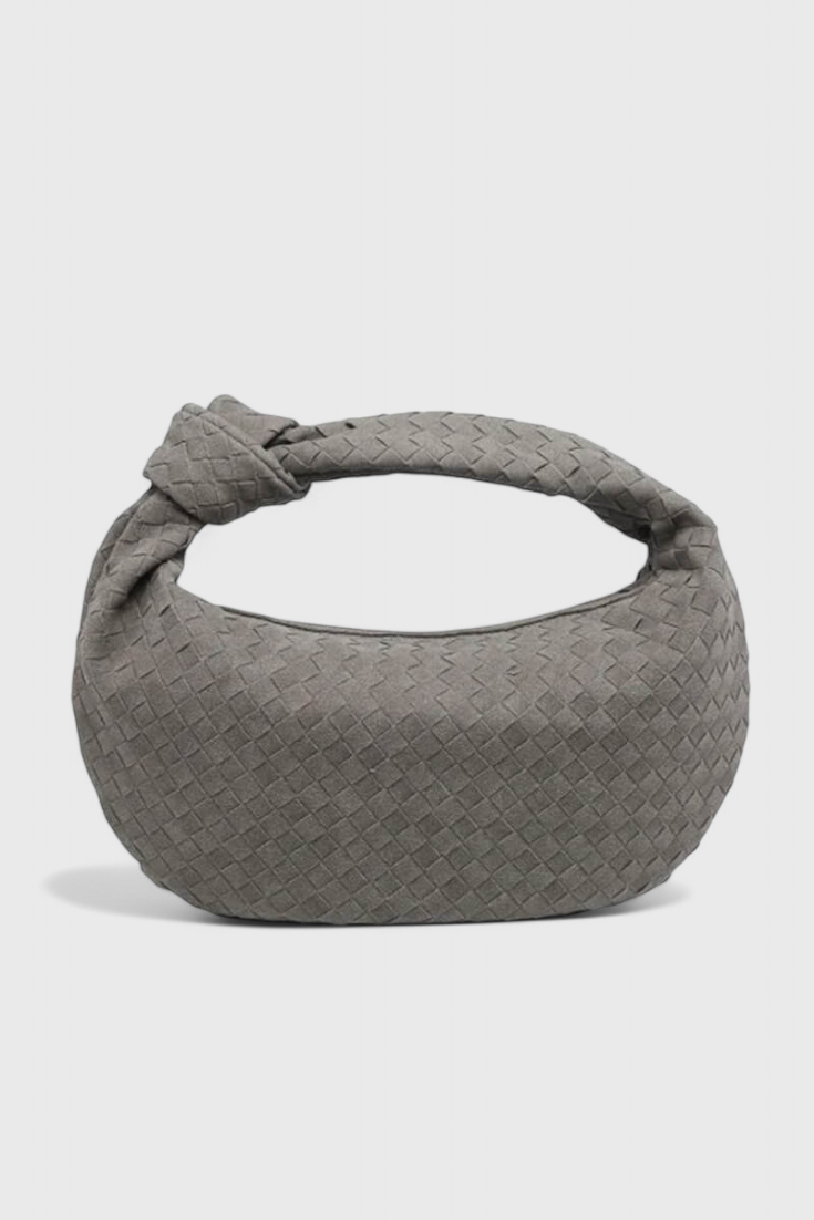 Lila Sac Mediano Woven con Detalle de Nudo