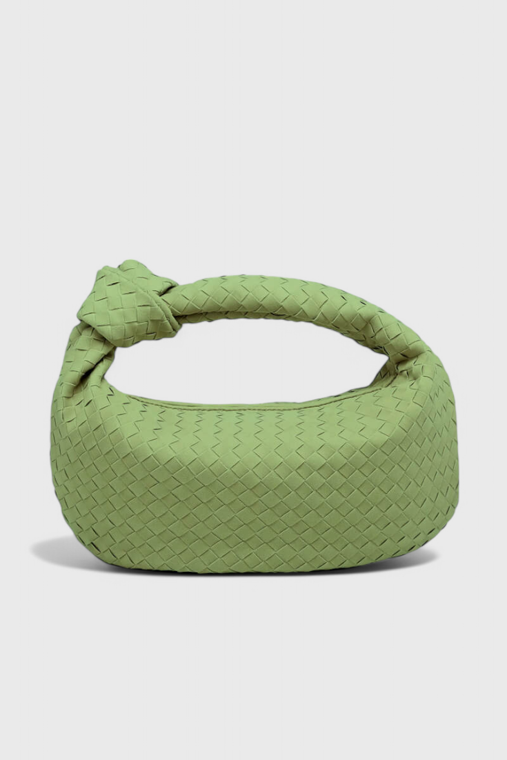 Lila Sac Mediano Woven con Detalle de Nudo
