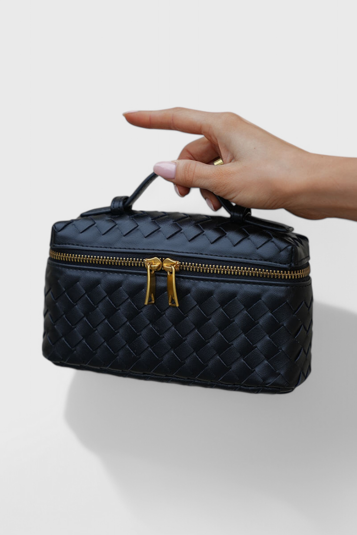 Milla Sac Mini Woven con Accesorios Dorados