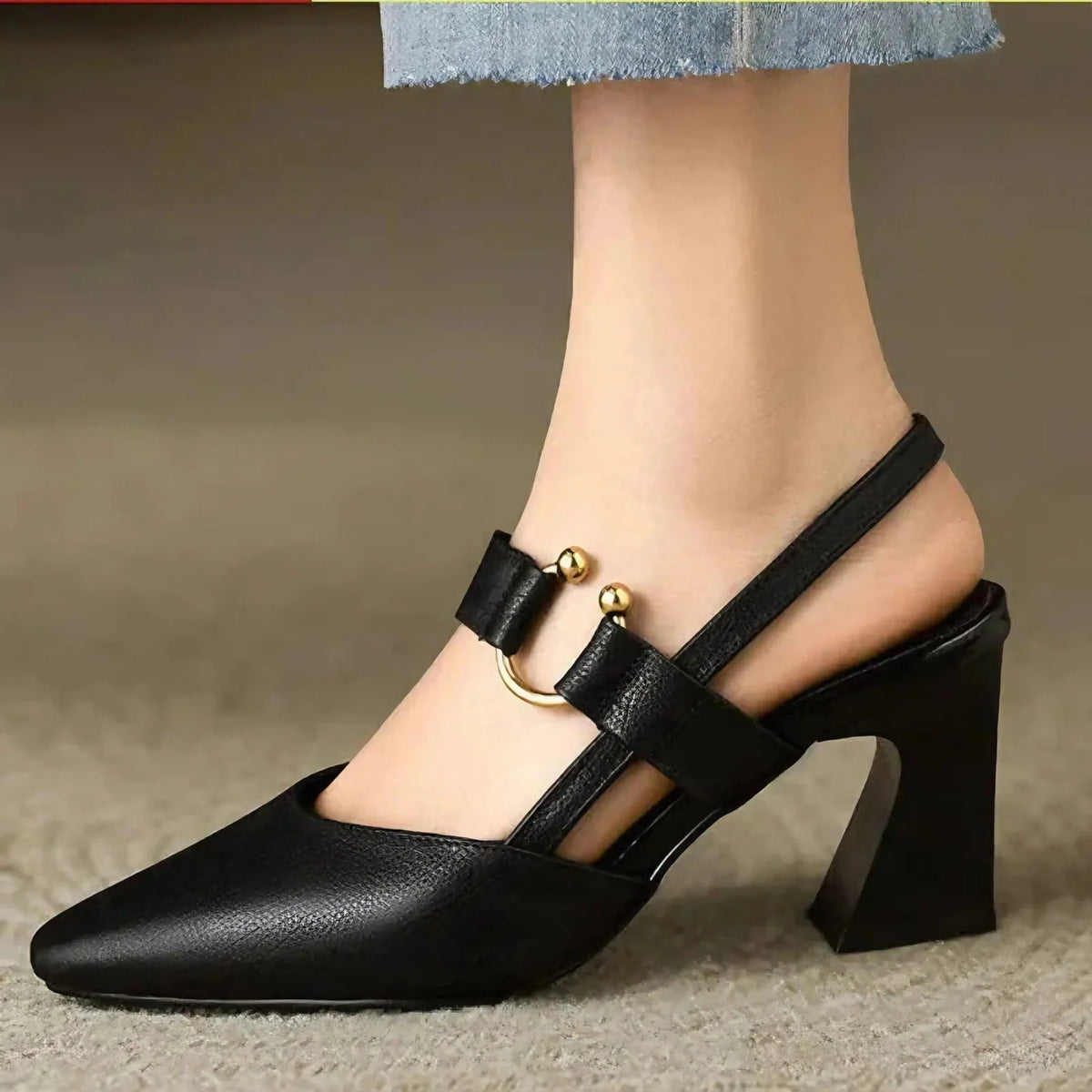 Divina | Mules à talon confortables