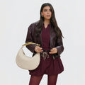 Gerda Sac Woven con Asa Dorada