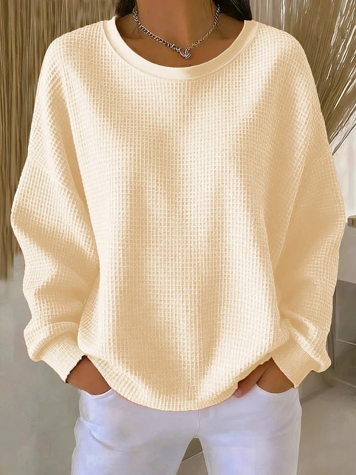 Nuria | Pull gaufré classique