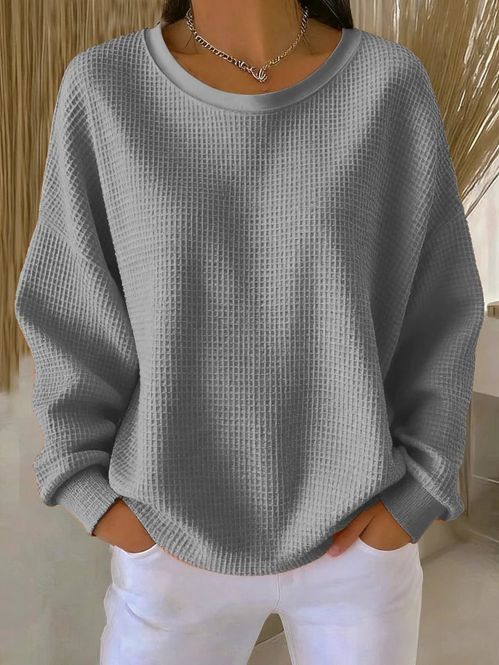 Nuria | Pull gaufré classique