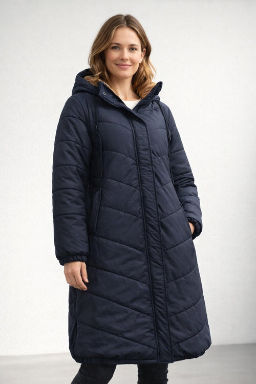 Abril | Parka longue matelassée femme à capuche