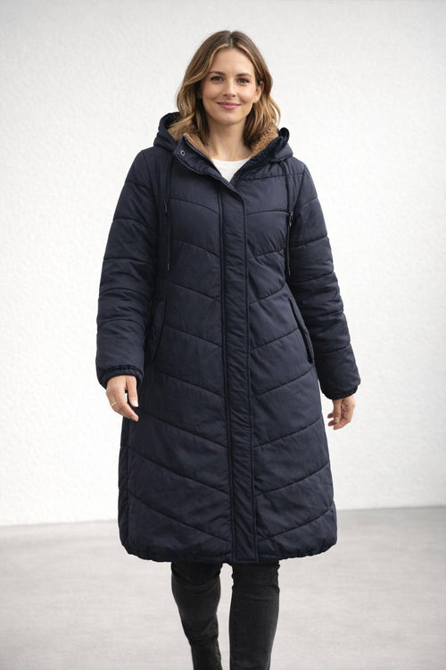 Abril | Parka longue matelassée femme à capuche
