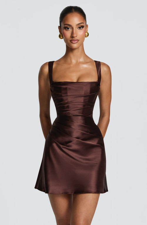 Calanthe | Robe mini en satin