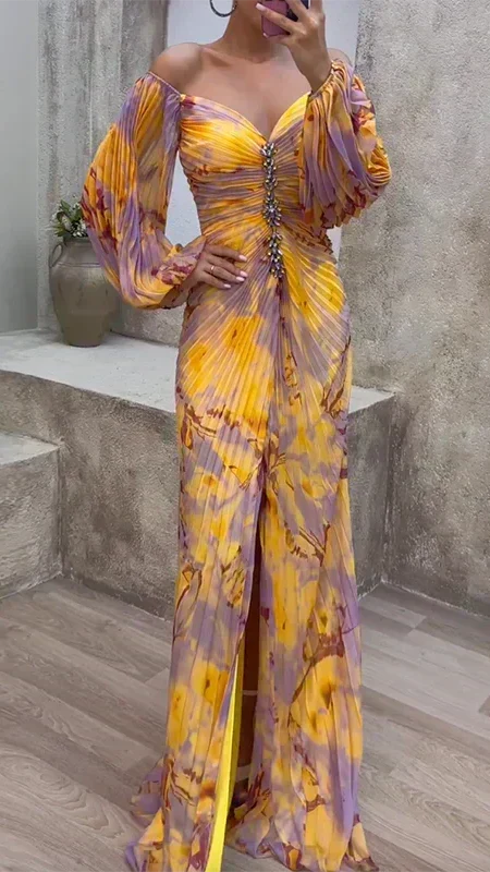 Robe à col V – vue 4