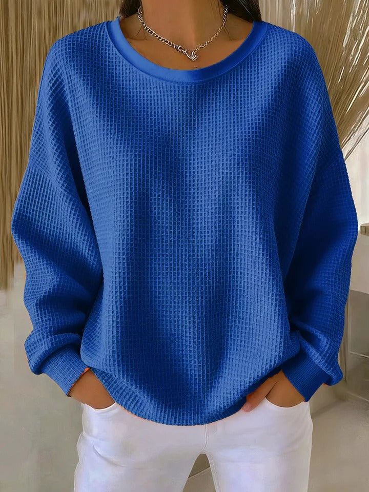 Nuria | Pull gaufré classique
