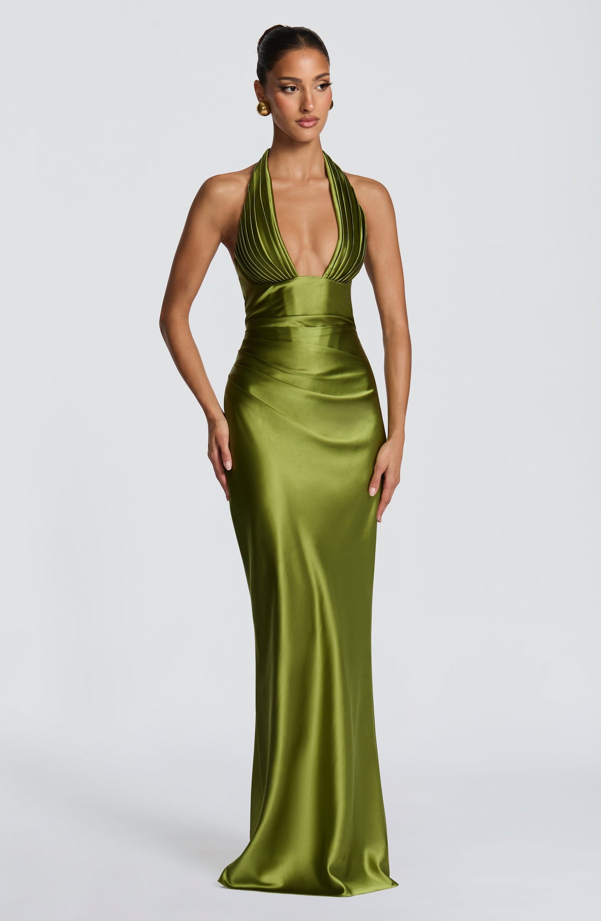 Gala | Robe longue en satin – vue 2