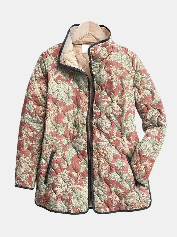 Beatriz | Veste matelassée fleurie vintage