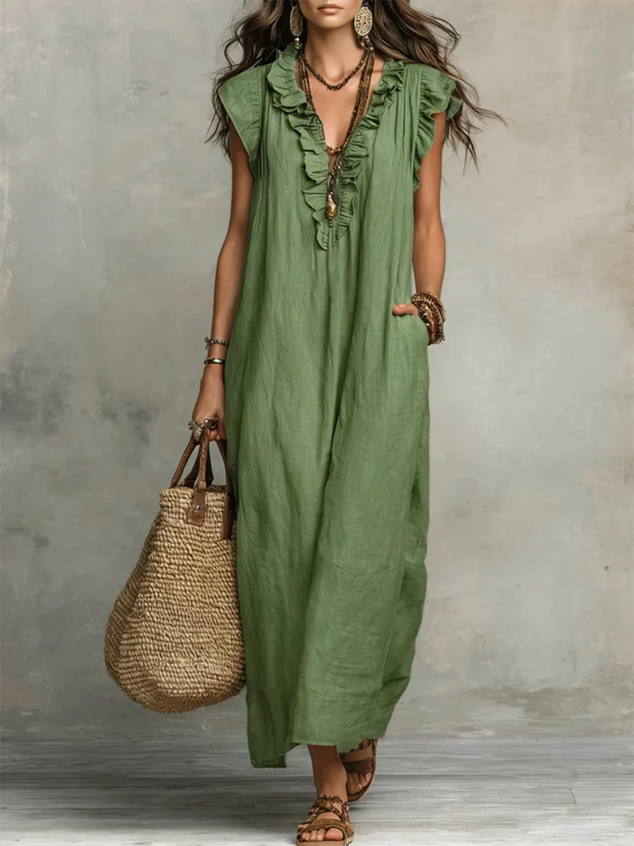 Cecilia | Robe longue – vue 6