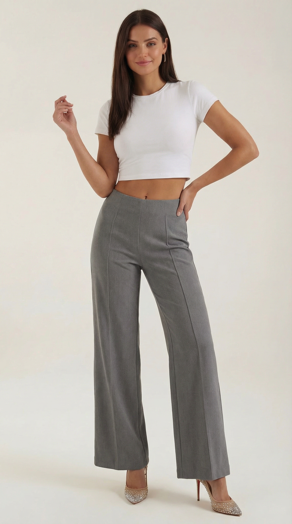 Brooke | Pantalon baggy taille mi-haute