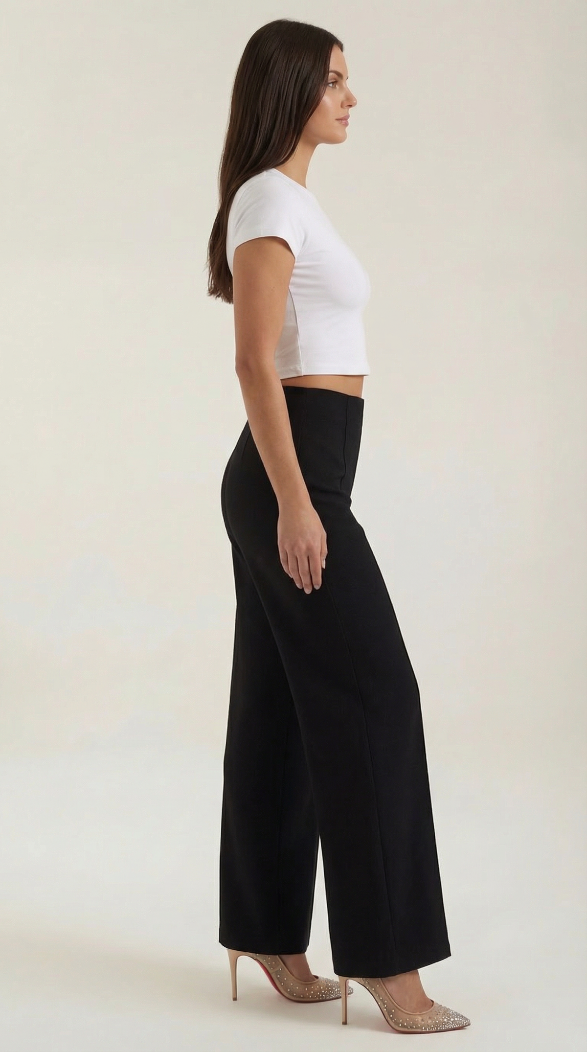 Brooke | Pantalon baggy taille mi-haute