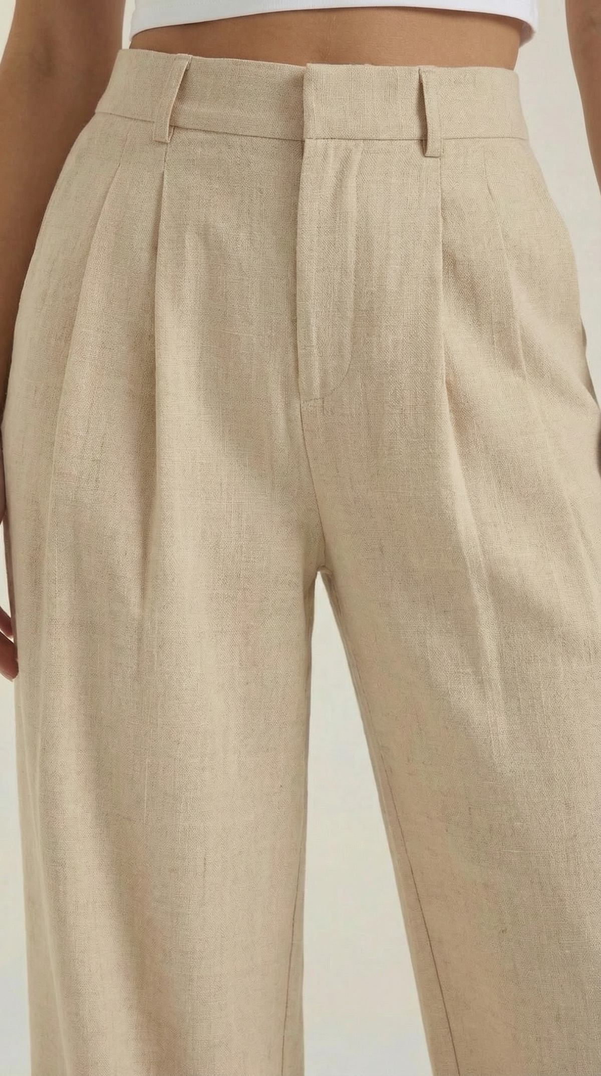Courtney | Pantalon plissé taille haute