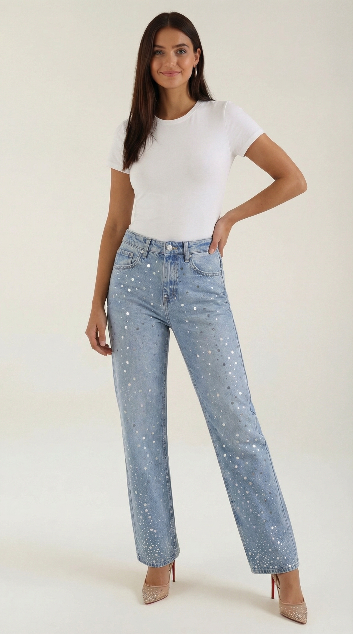 Dawn | Jean baggy scintillant