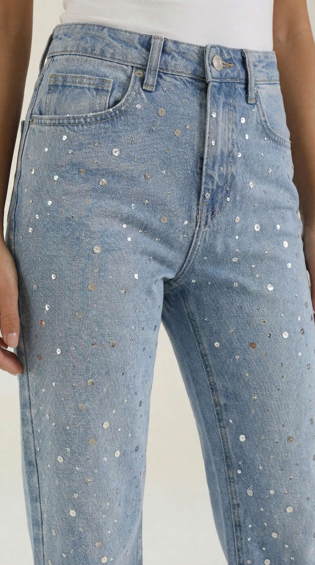 Dawn | Jean baggy scintillant