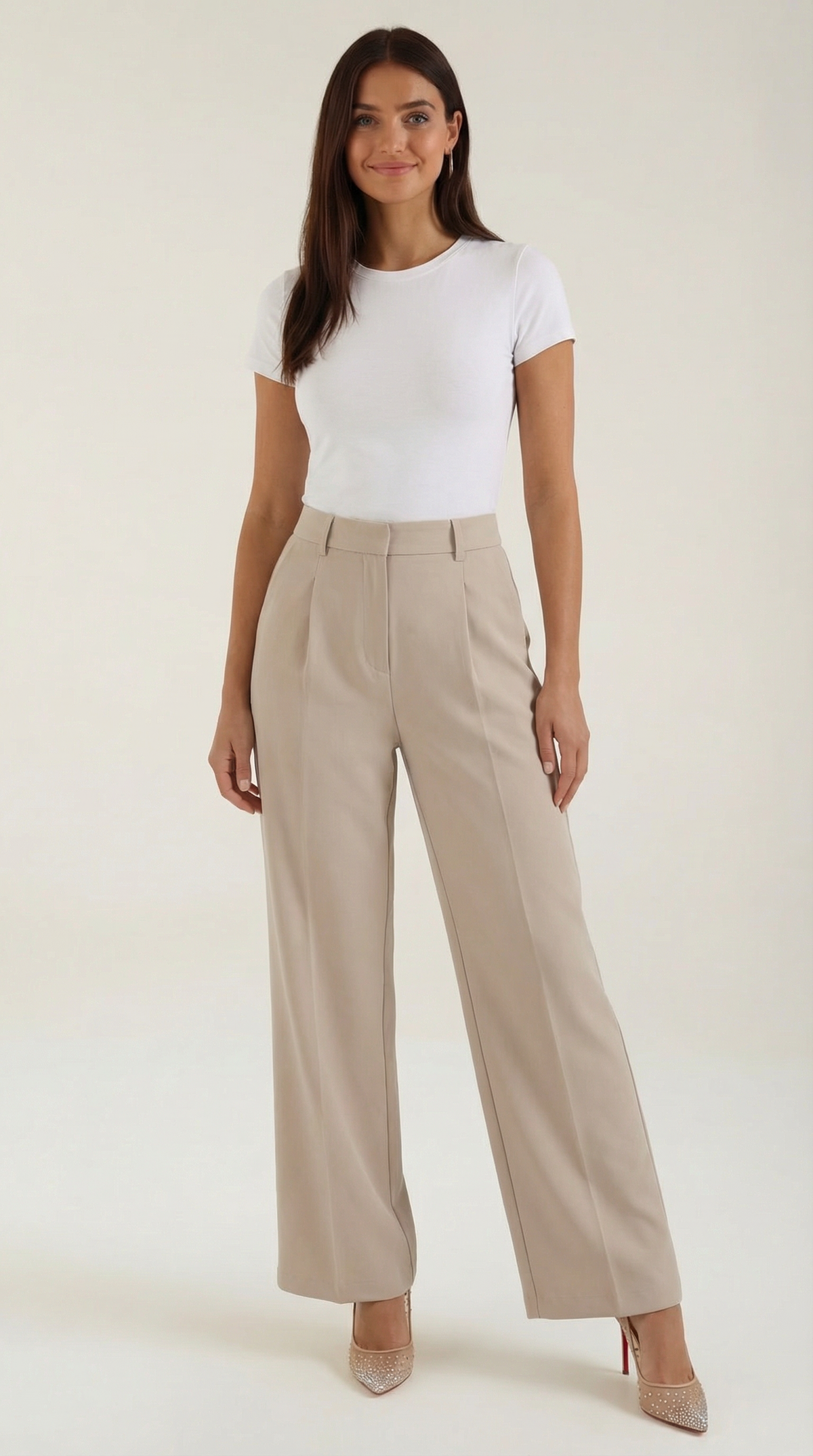 Emma | Pantalon plissé jambe large