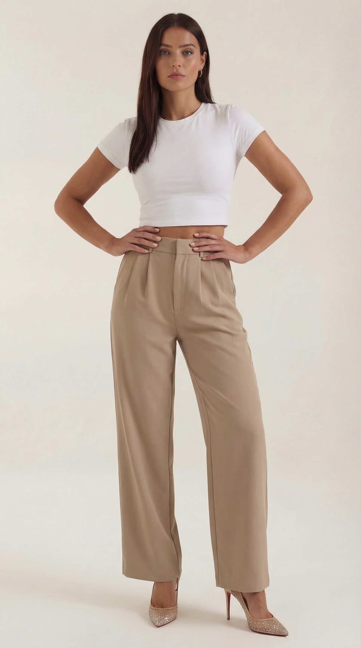 Emma | Pantalon plissé jambe large