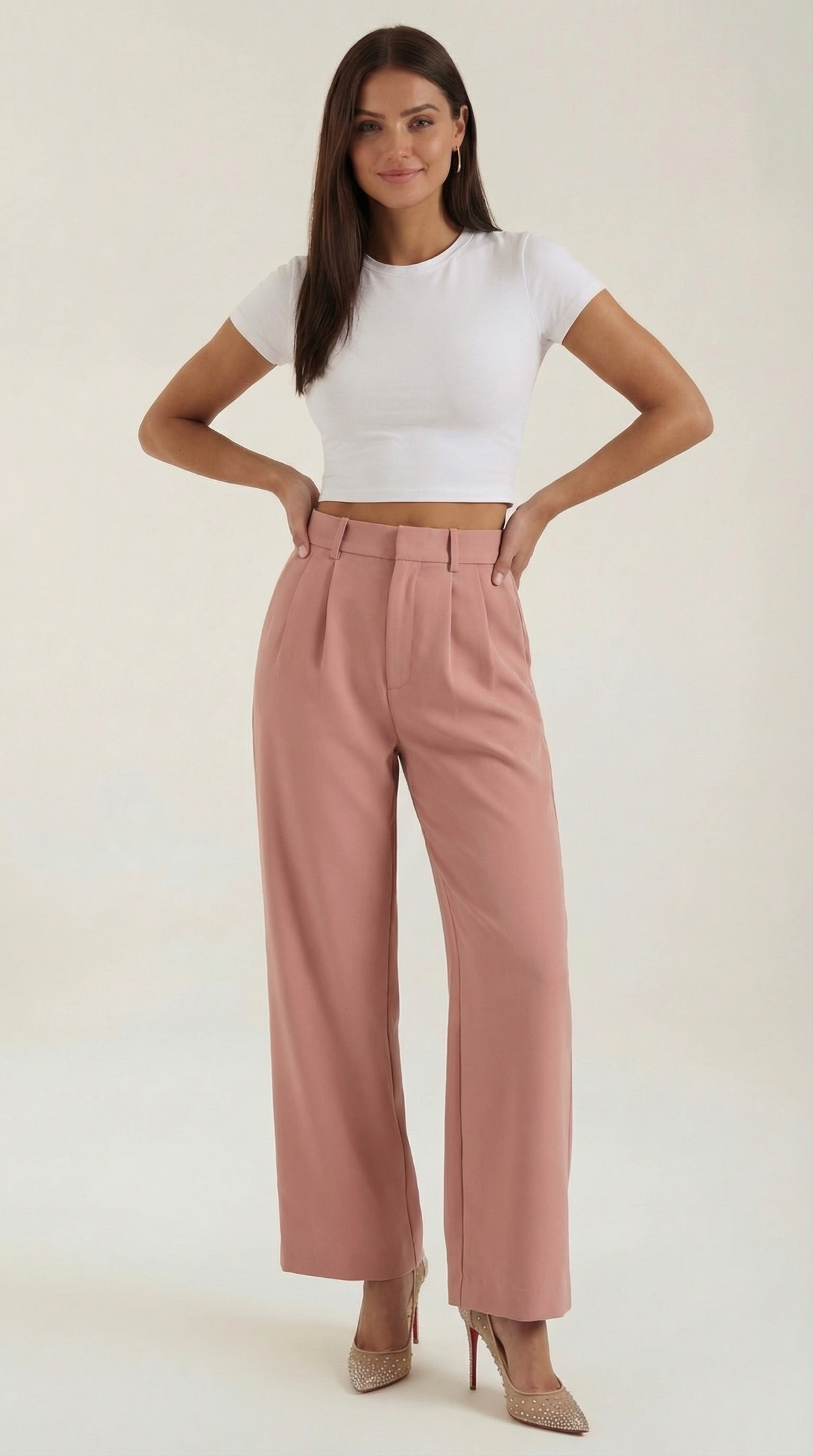 Emma | Pantalon plissé jambe large